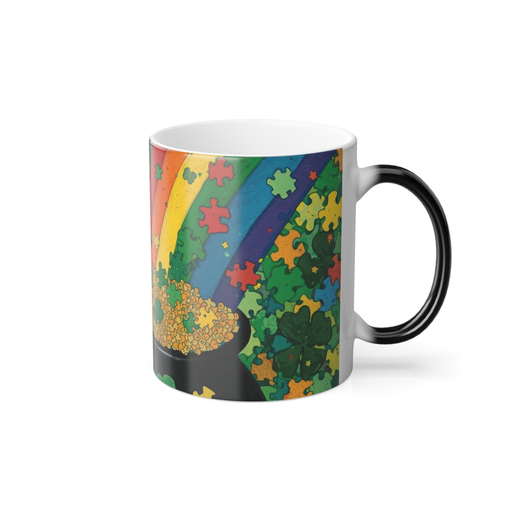 St. Patrick's Rainbow Pot of Gold Color-Changing Mug
