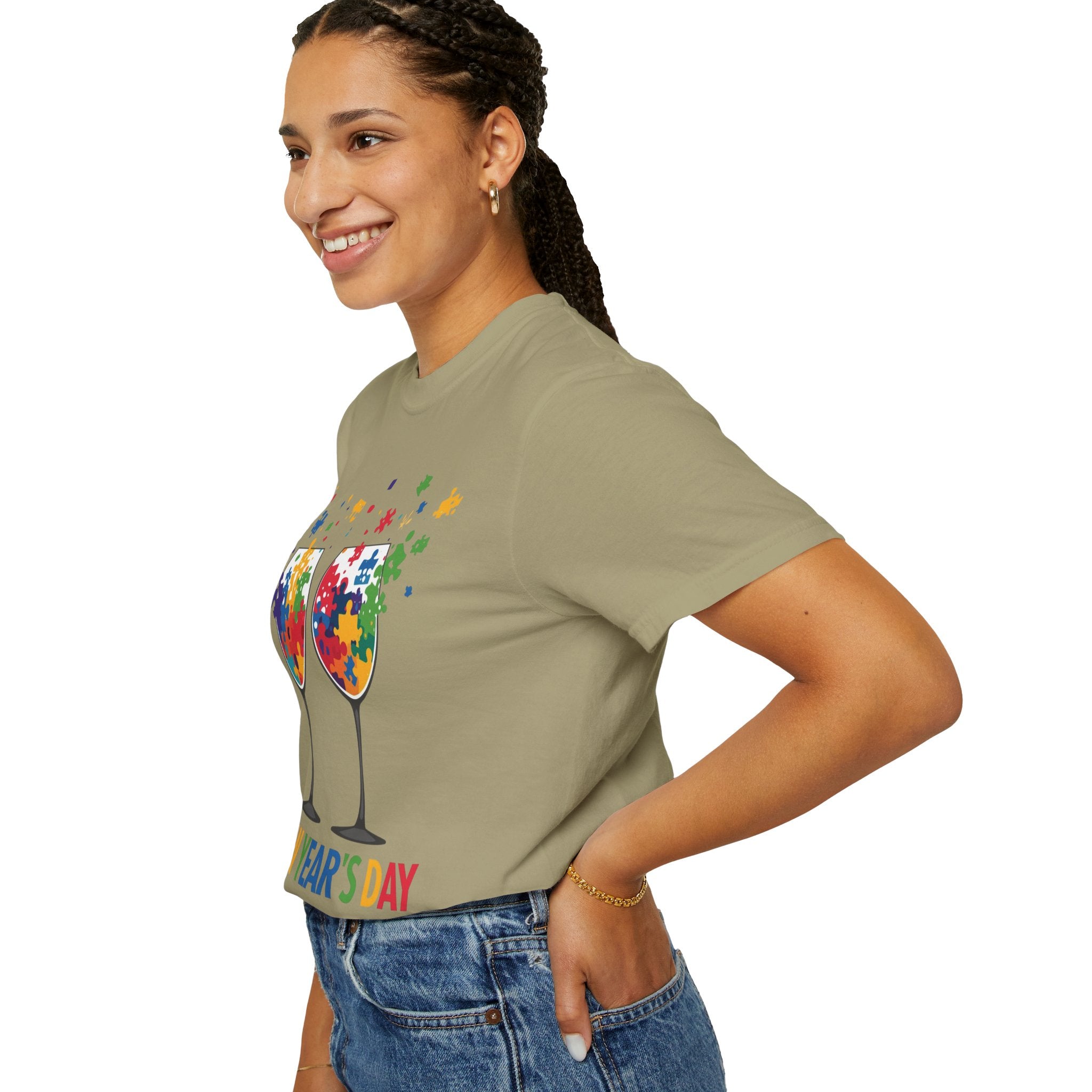 New Year’s Day Puzzle Wine T-Shirt