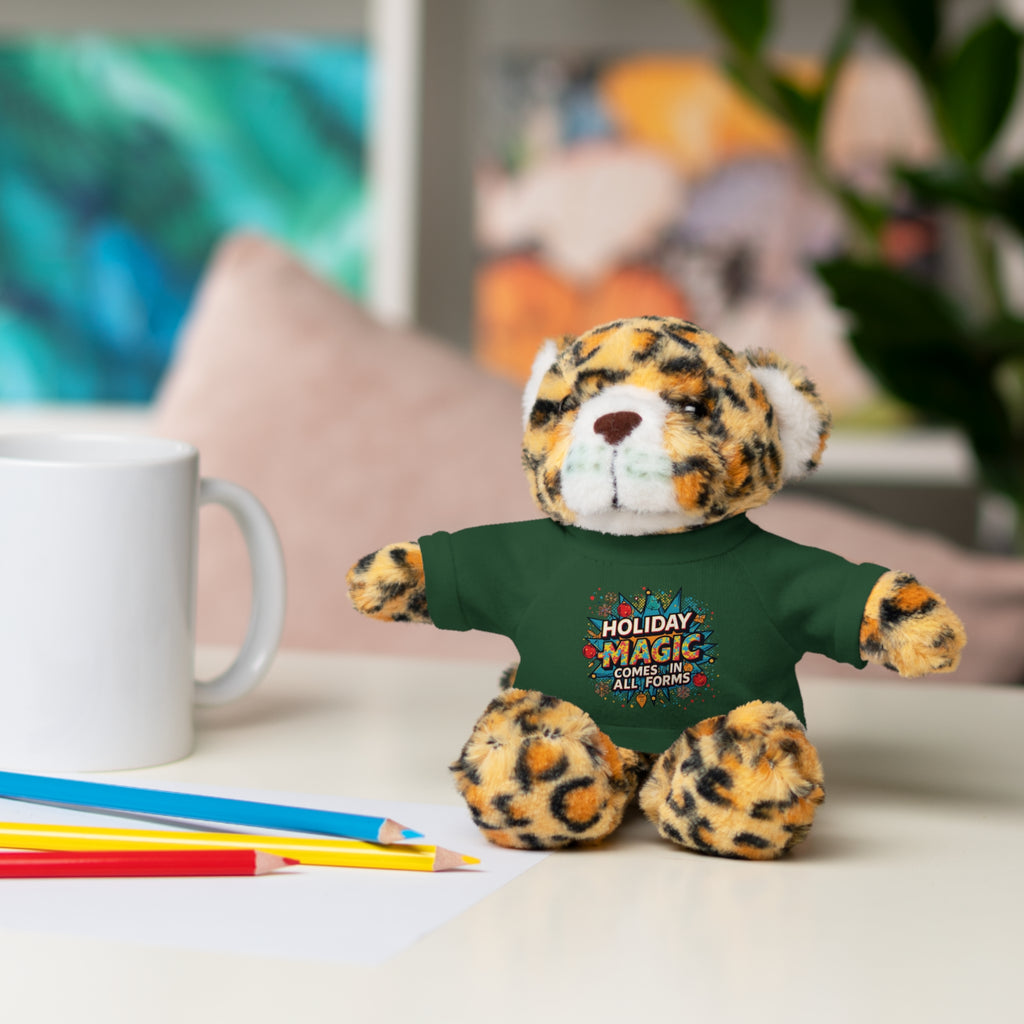 Holiday Magic Bear — Plush Teddy with 'Holiday Magic Comes in All Forms' Tee