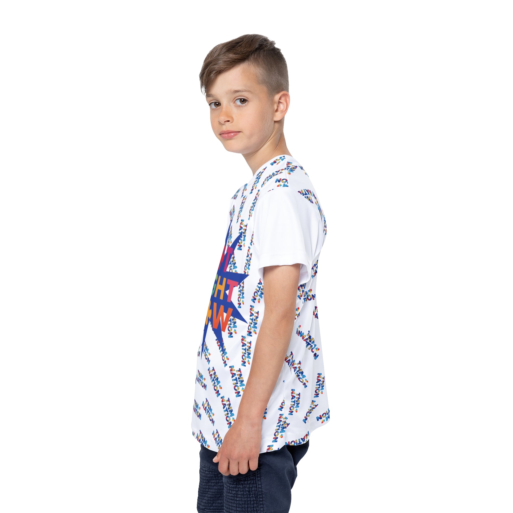 Kids Jersey — 'Not Right Now' Puzzle Logo All-Over Print