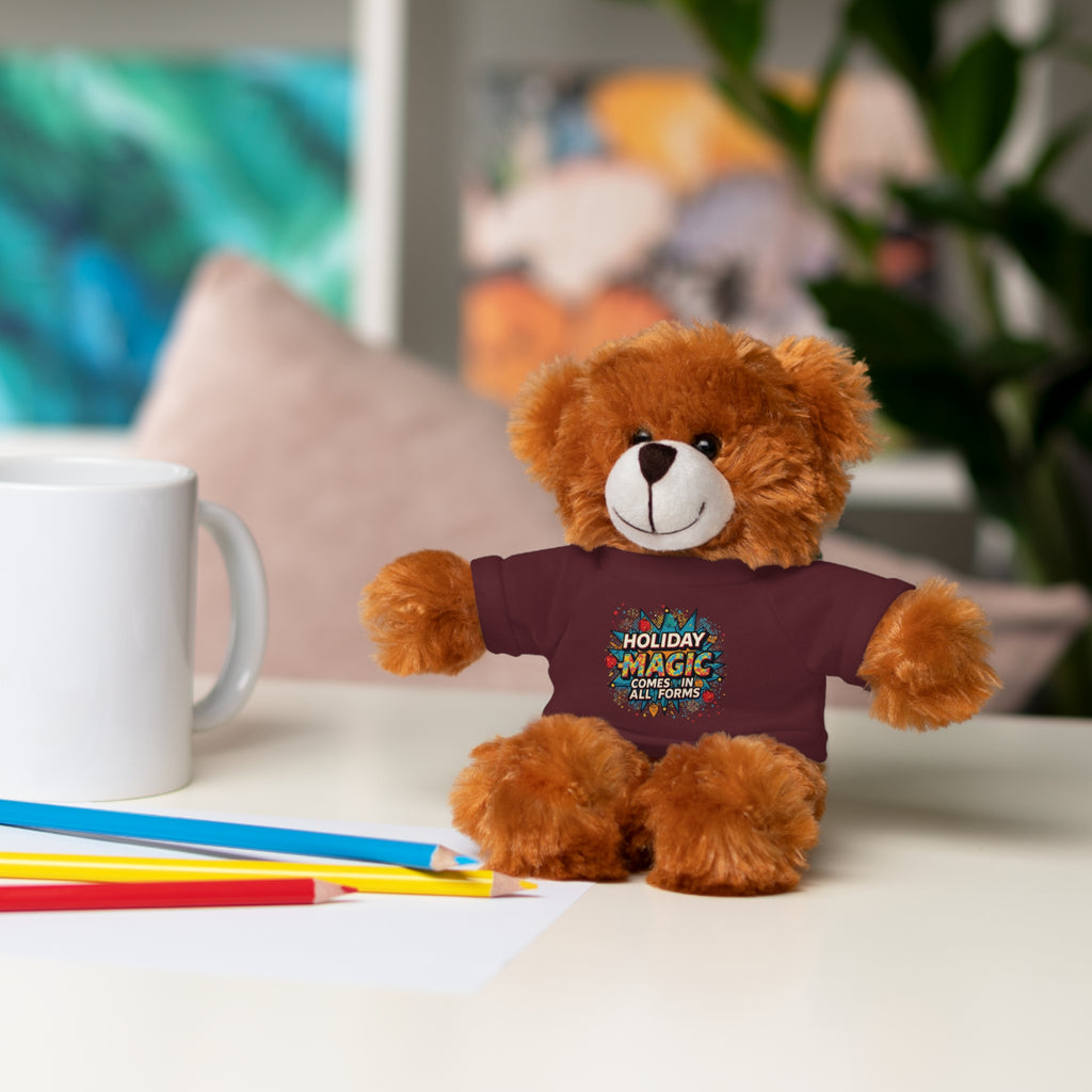 Holiday Magic Bear — Plush Teddy with 'Holiday Magic Comes in All Forms' Tee