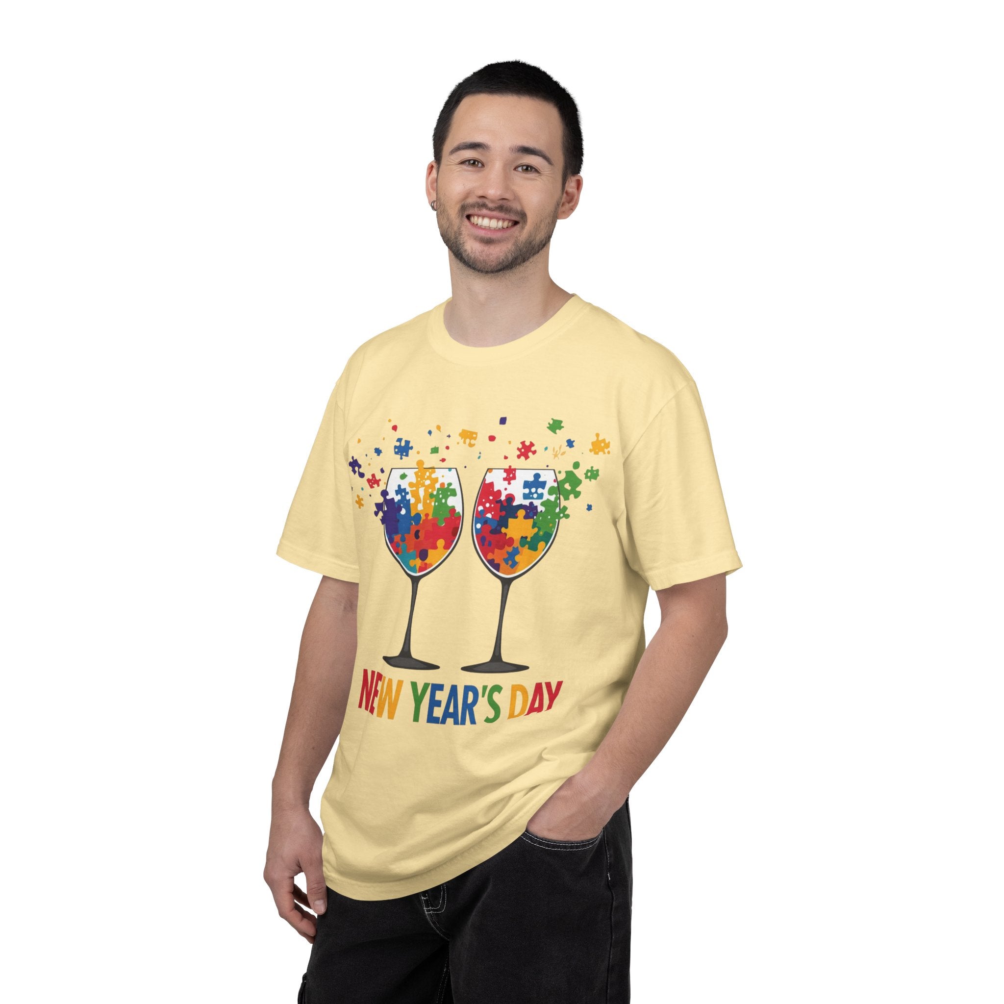 New Year’s Day Puzzle Wine T-Shirt