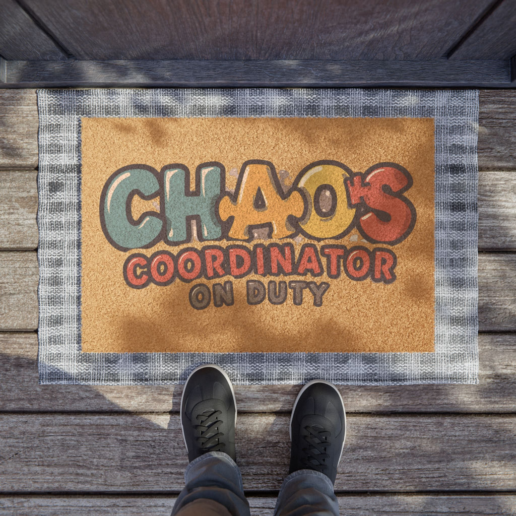 Chaos Coordinator On Duty Doormat – Funny Welcome Mat for Busy Homes & Moms