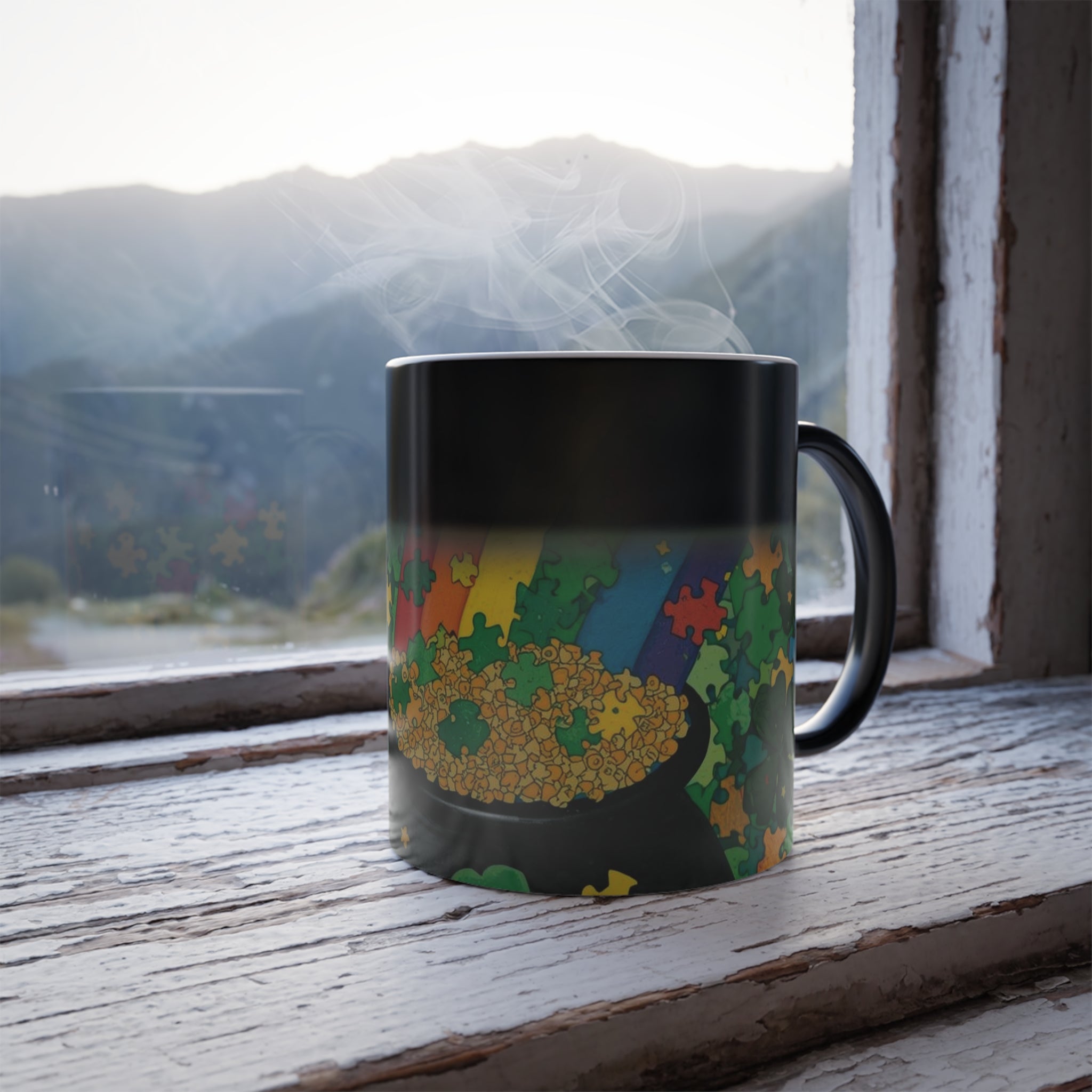 St. Patrick's Rainbow Pot of Gold Color-Changing Mug