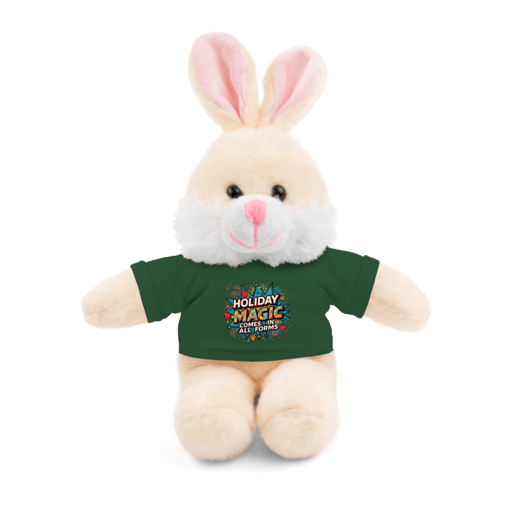 Holiday Magic Bear — Plush Teddy with 'Holiday Magic Comes in All Forms' Tee