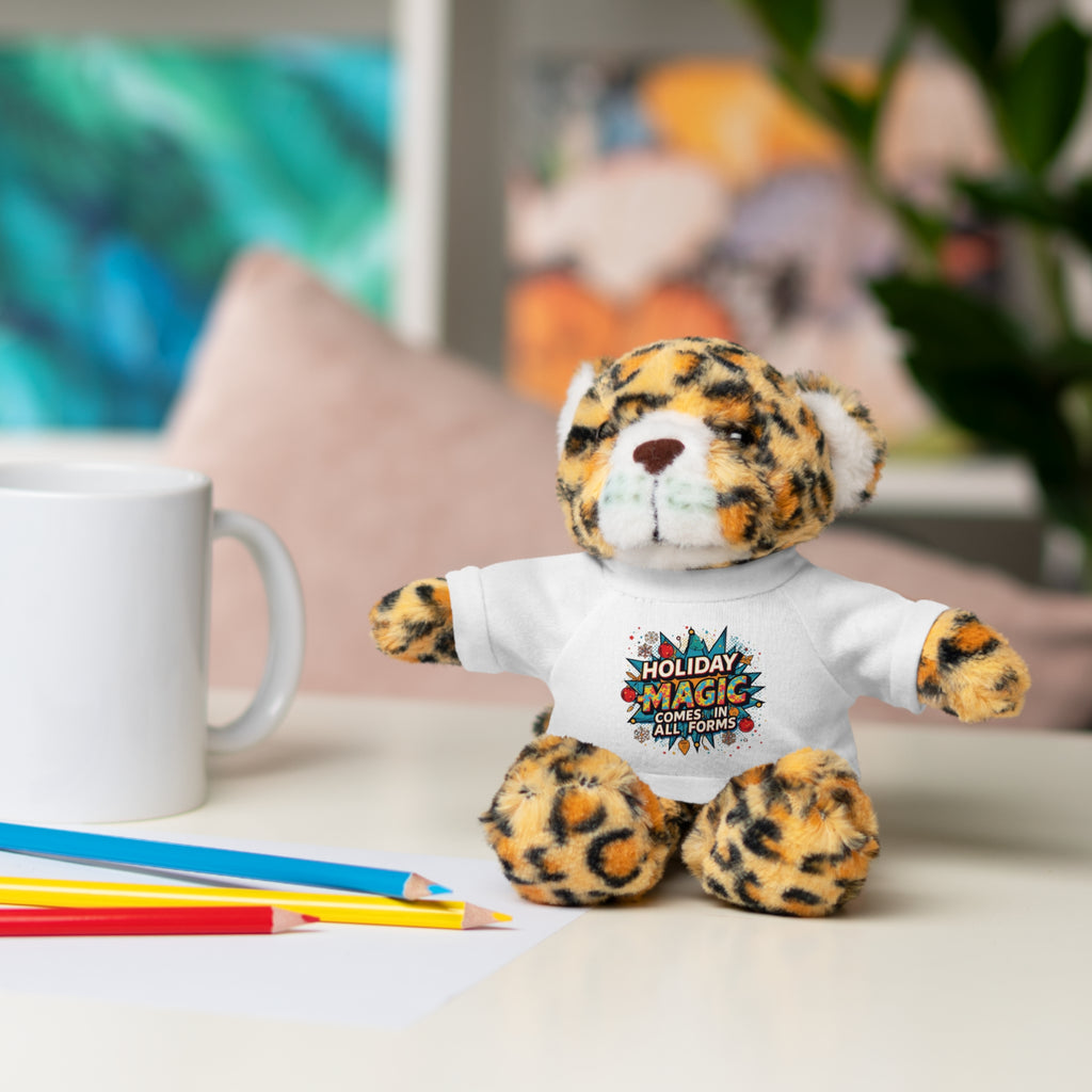 Holiday Magic Bear — Plush Teddy with 'Holiday Magic Comes in All Forms' Tee