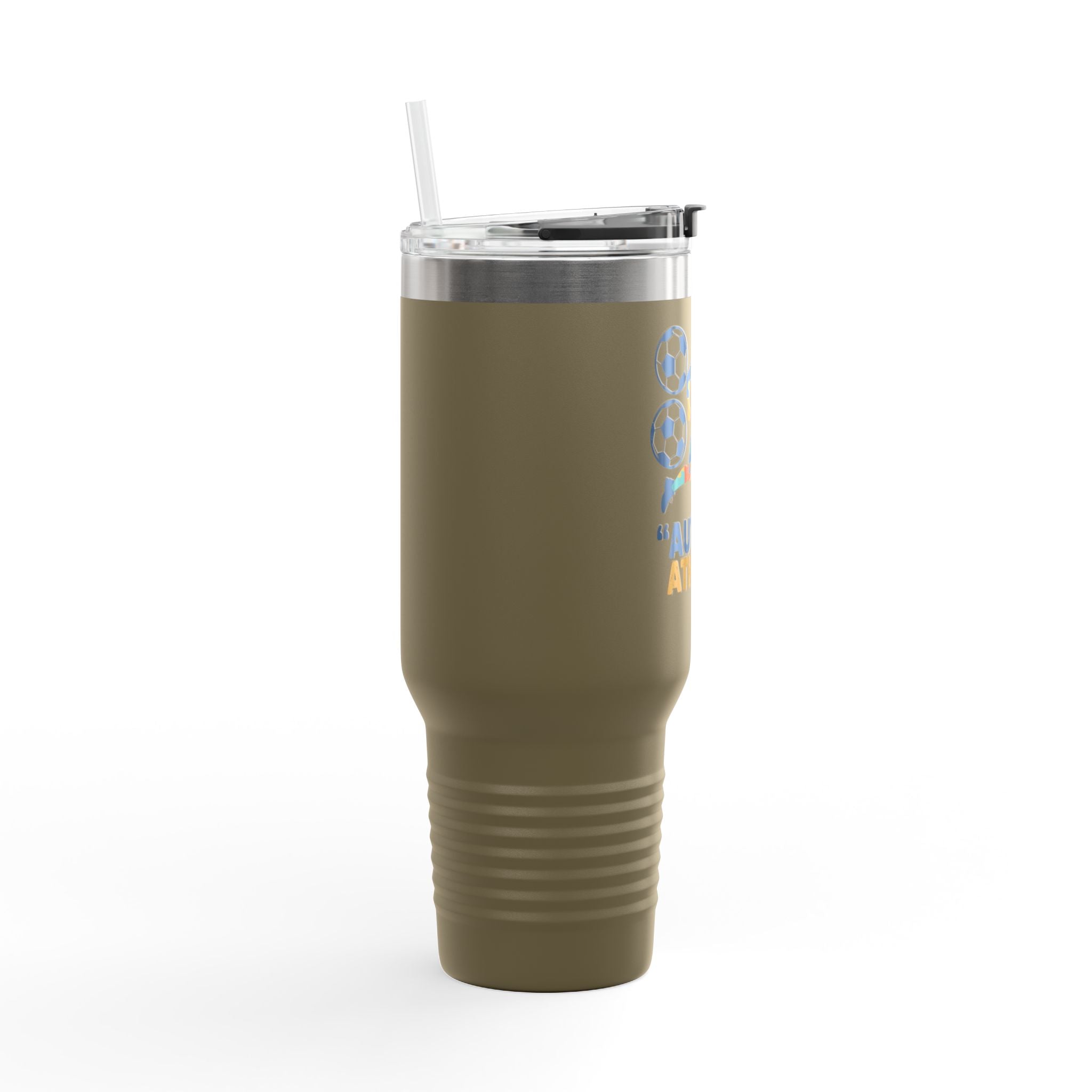 Autism Athlete 40oz Insulated Travel Mug — Sports Awareness Tumbler