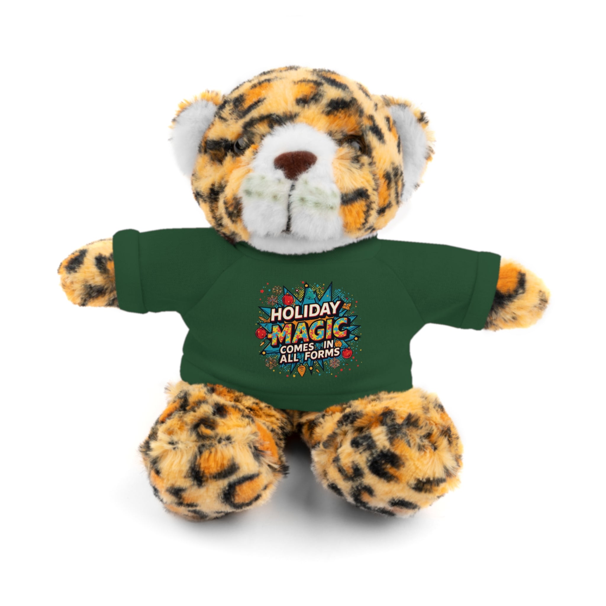 Holiday Magic Bear — Plush Teddy with 'Holiday Magic Comes in All Forms' Tee