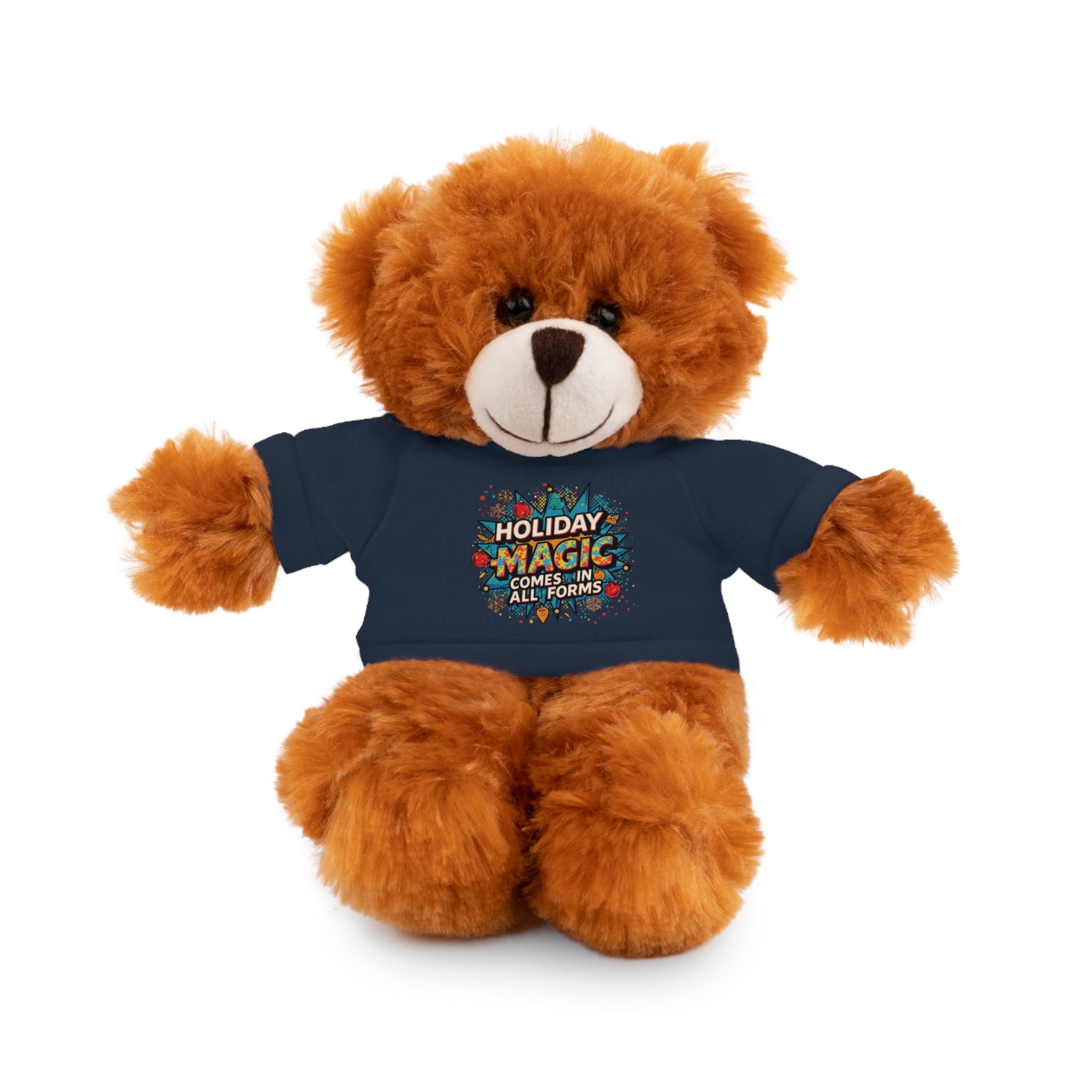 Holiday Magic Bear — Plush Teddy with 'Holiday Magic Comes in All Forms' Tee