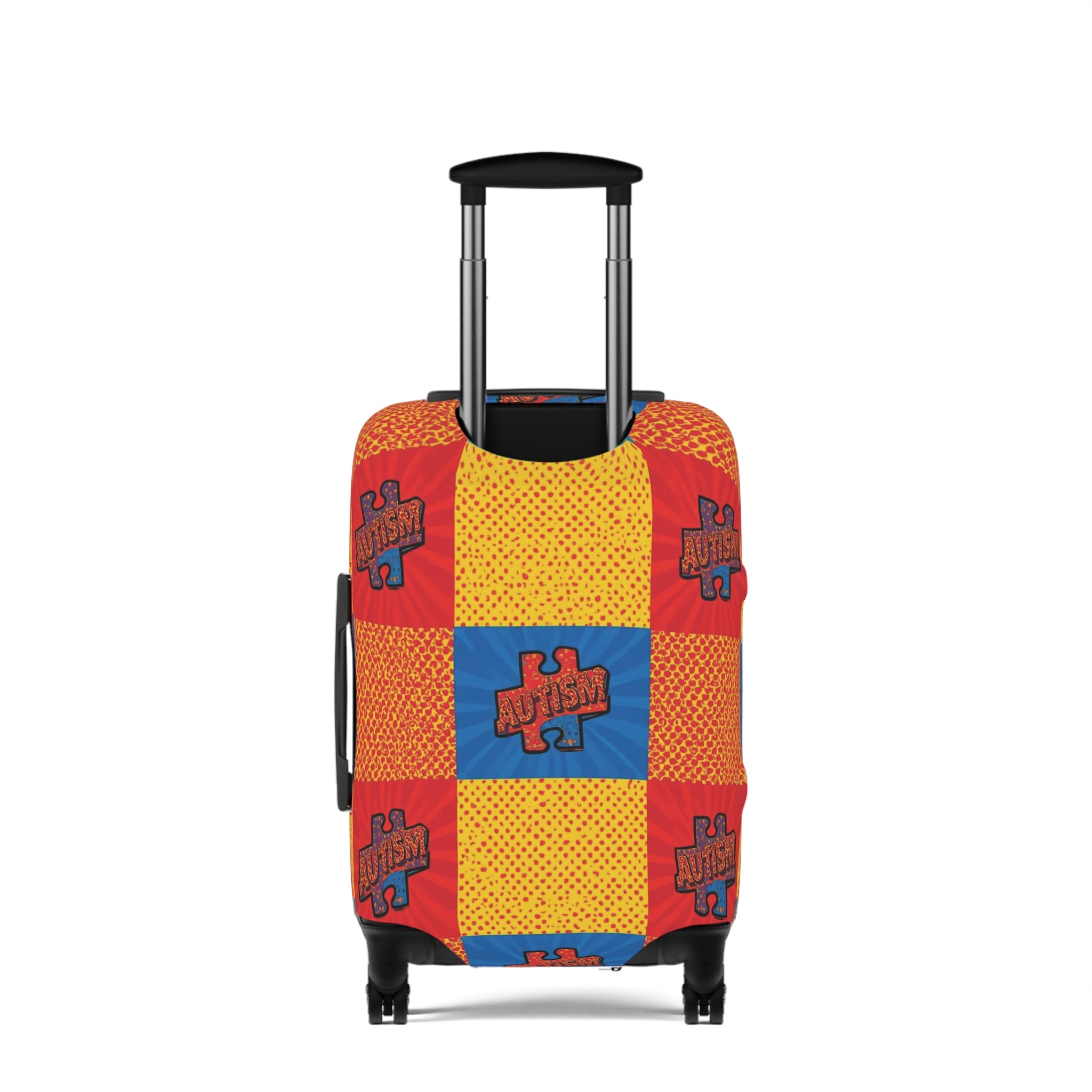 Autism Awareness Puzzle Luggage Cover — Bright Travel Protector