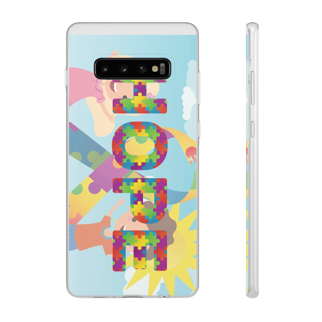 Autism Awareness Phone Case — 'HOPE' Puzzle Heart Flexi Case