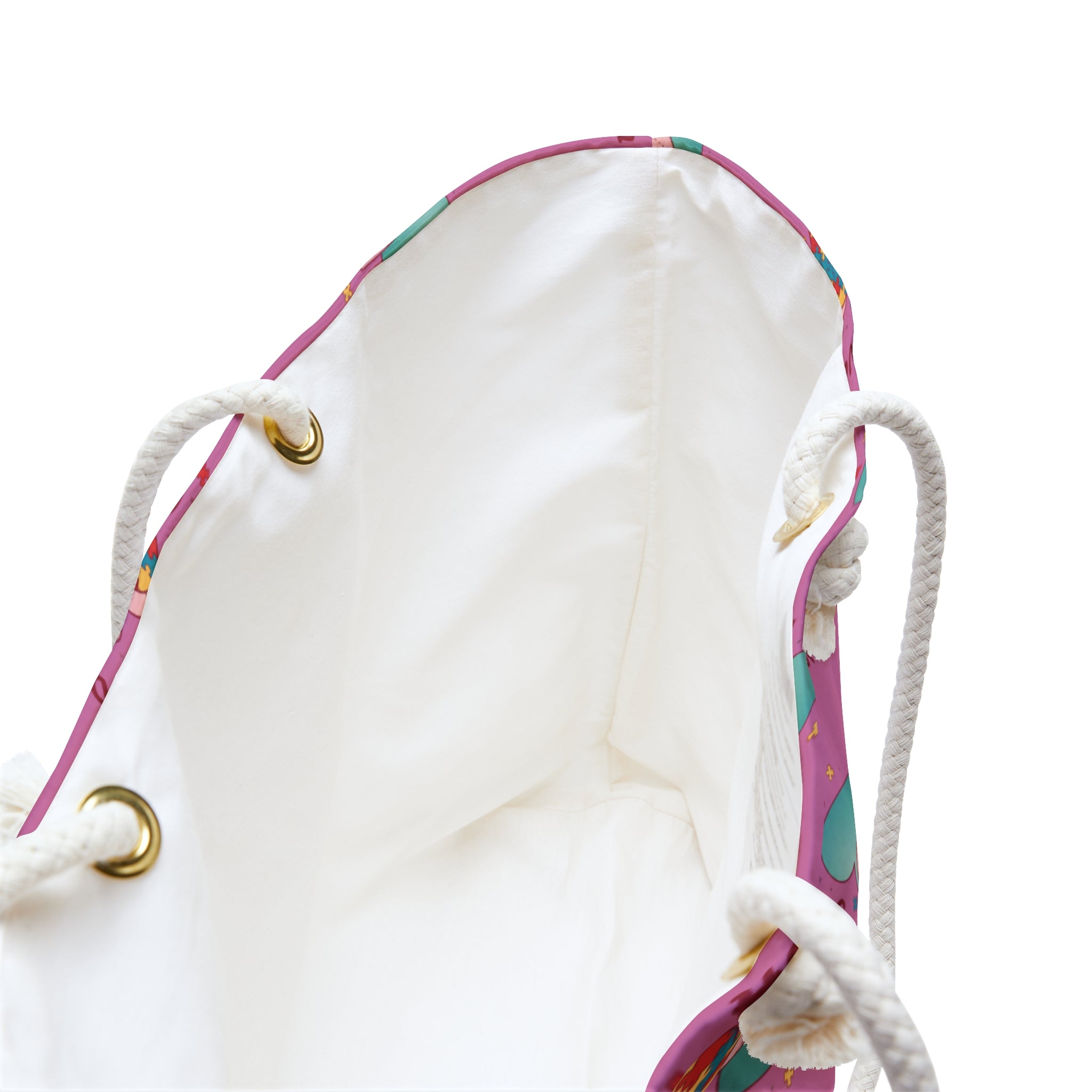 Pink Easter Bunny Weekender Bag — Cute Spring Travel Tote with ‘Happy Easter’ Pattern