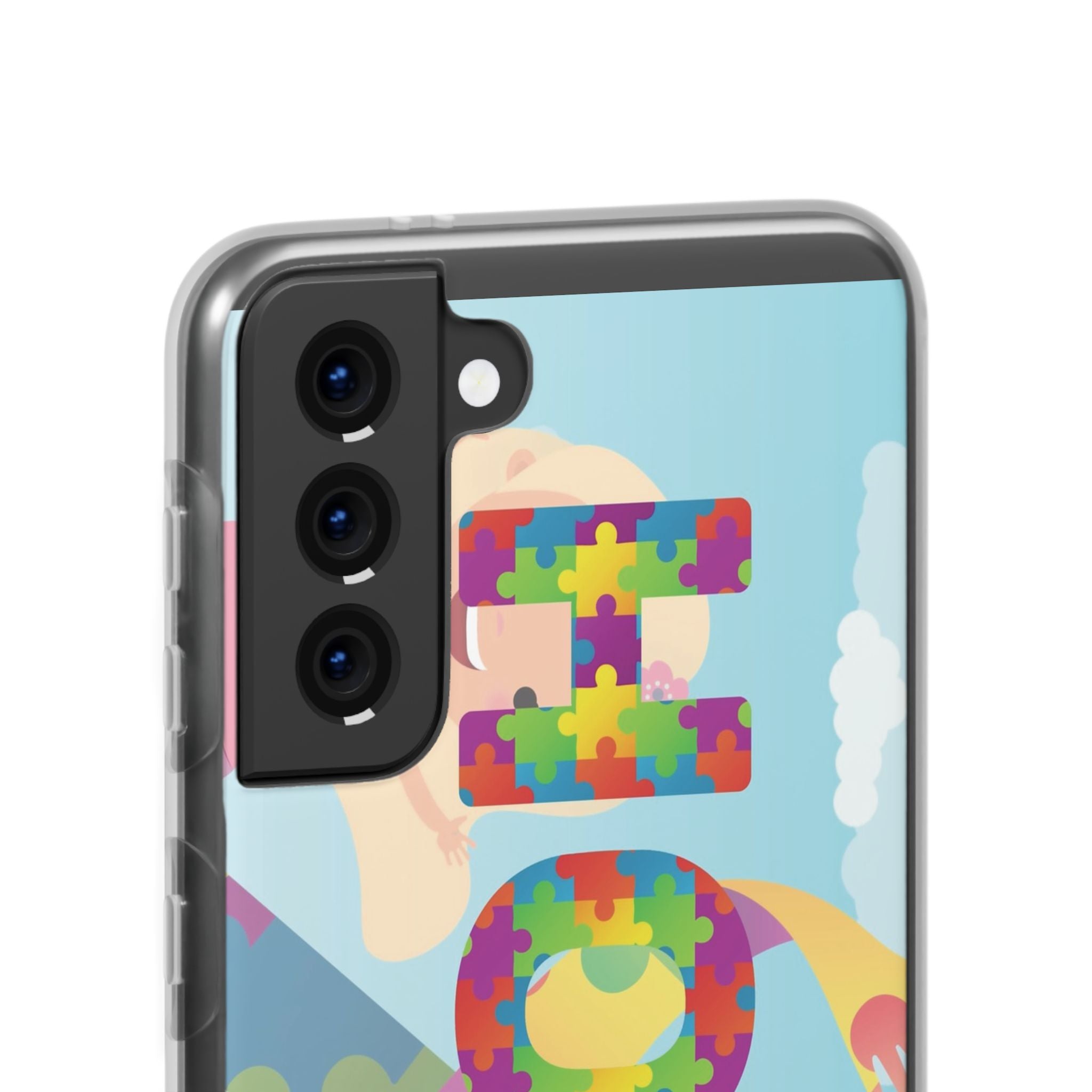 Autism Awareness Phone Case — 'HOPE' Puzzle Heart Flexi Case