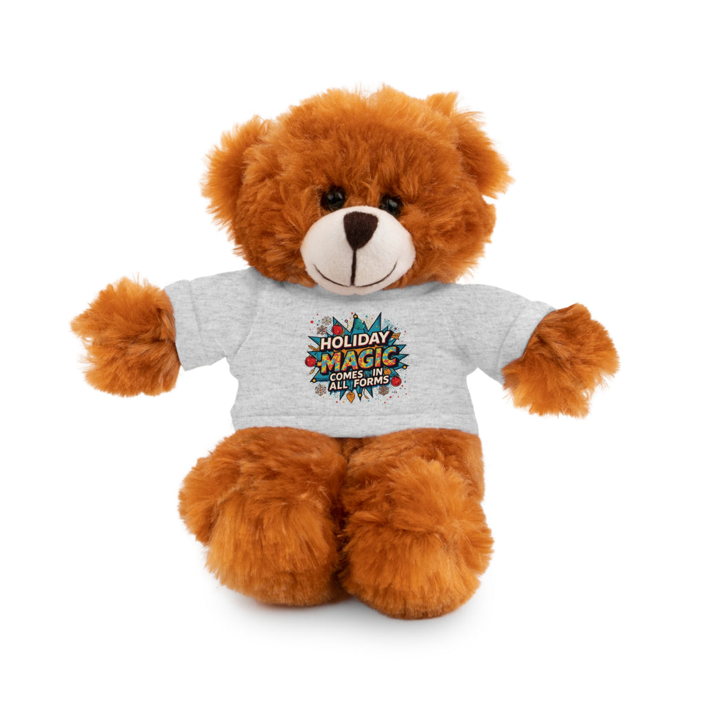 Holiday Magic Bear — Plush Teddy with 'Holiday Magic Comes in All Forms' Tee