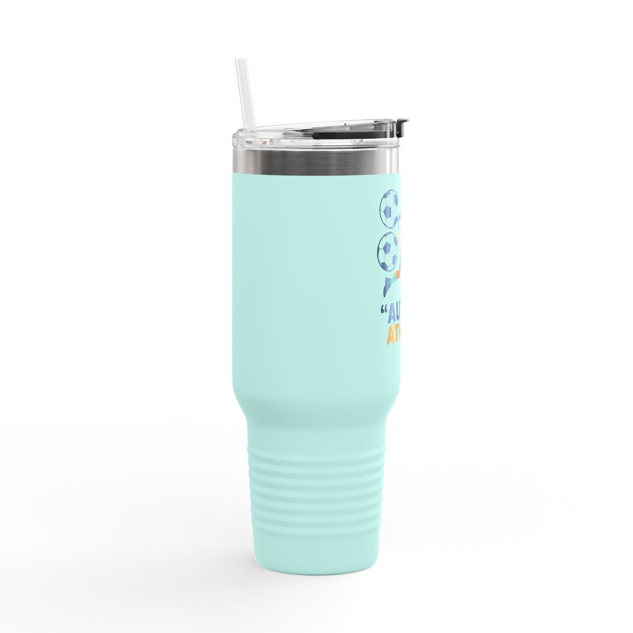Autism Athlete 40oz Insulated Travel Mug — Sports Awareness Tumbler
