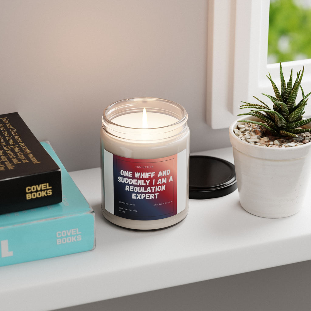 Soy Candle — "One Whiff and Suddenly I Am a Regulation Expert" Scented Jar (9 oz)