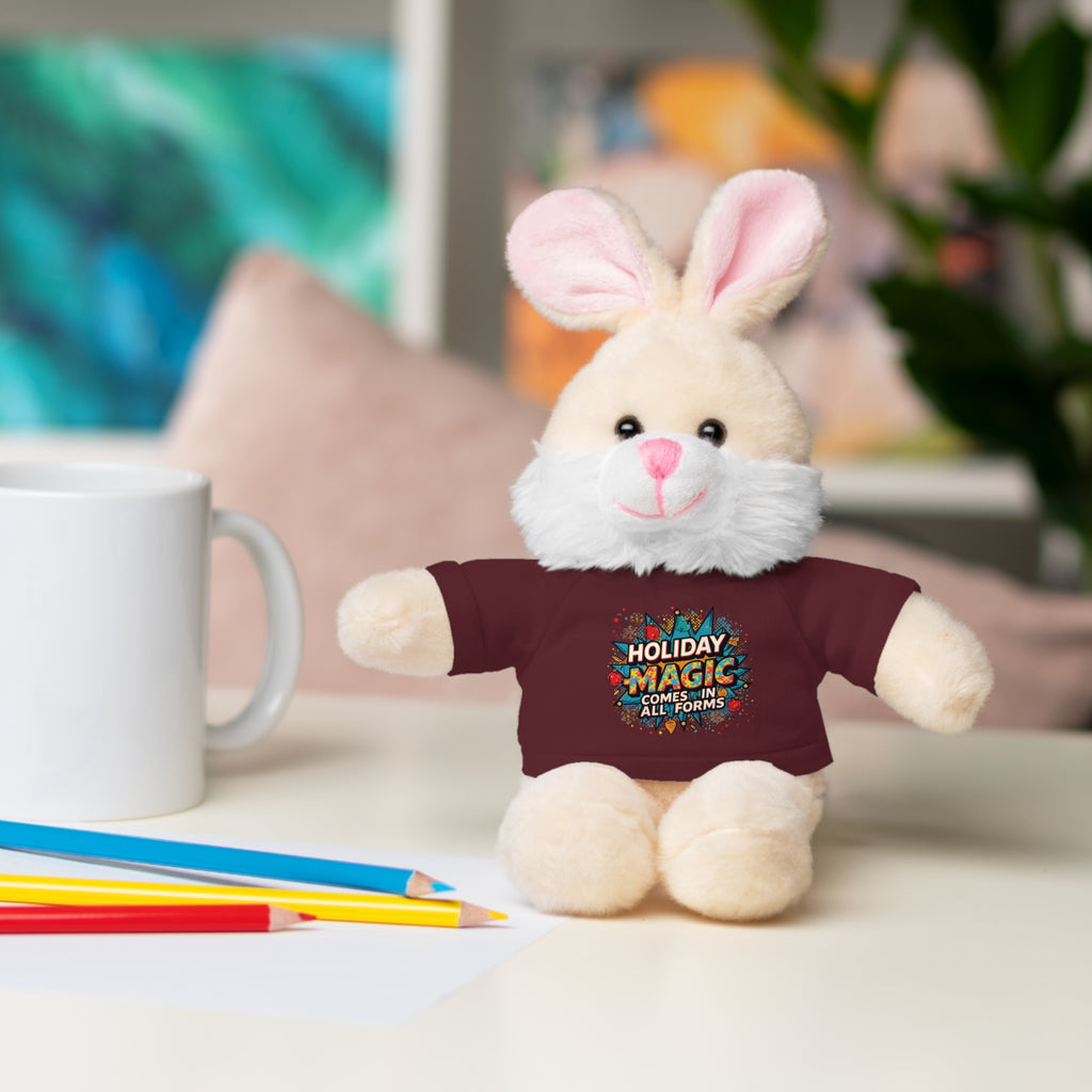 Holiday Magic Bear — Plush Teddy with 'Holiday Magic Comes in All Forms' Tee