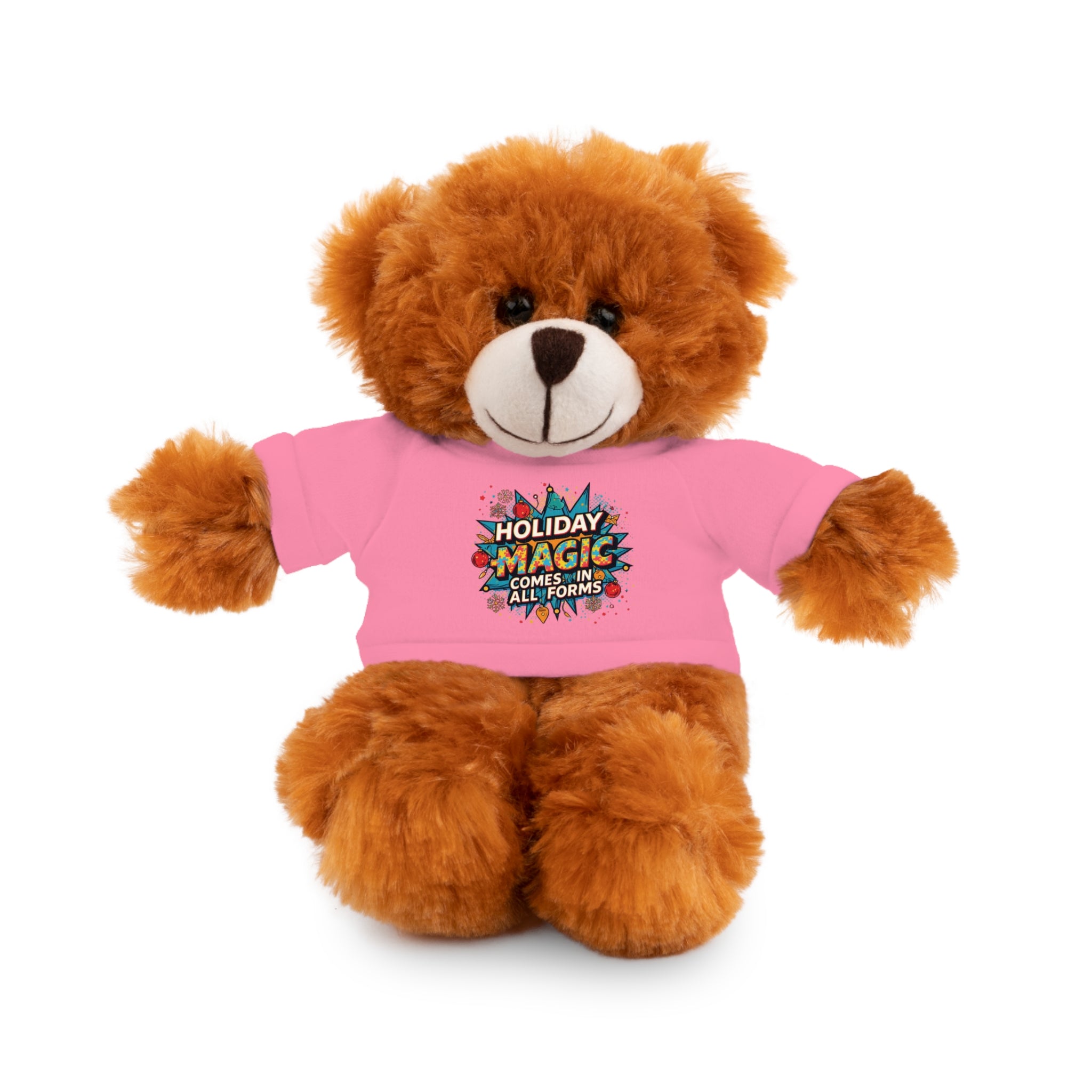 Holiday Magic Bear — Plush Teddy with 'Holiday Magic Comes in All Forms' Tee