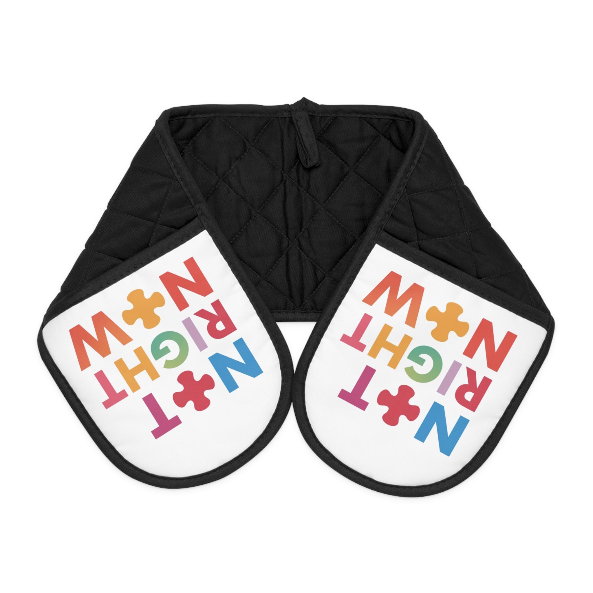 Not Right Now Oven Mitts