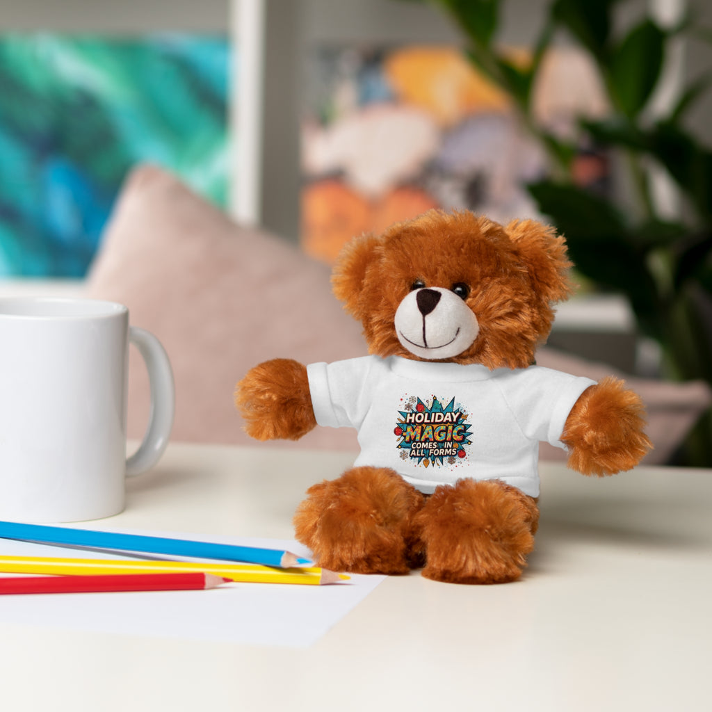 Holiday Magic Bear — Plush Teddy with 'Holiday Magic Comes in All Forms' Tee