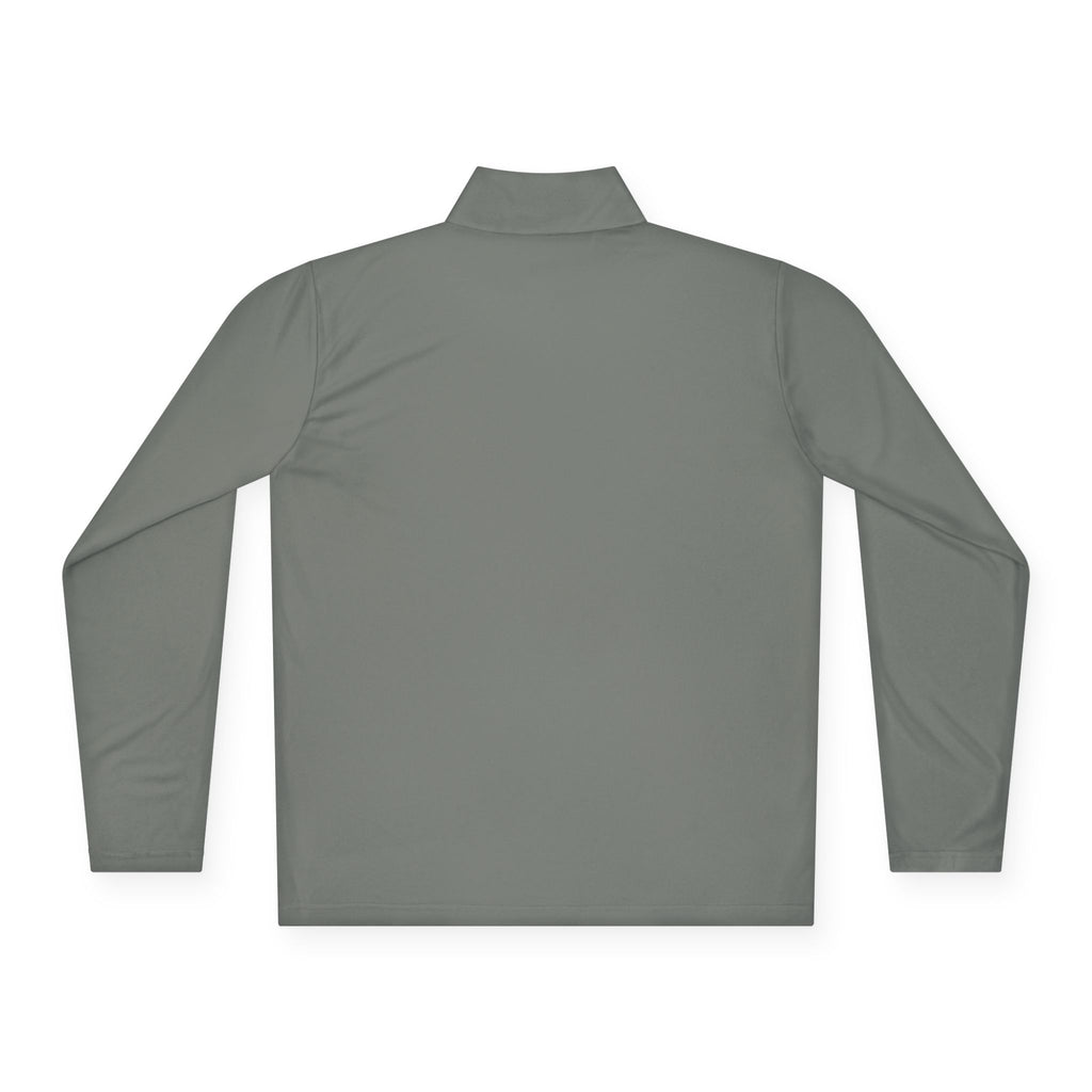 Quarter-Zip Pullover • Colorful Geometric Mushroom Logo — Psychedelic Nature Vibe