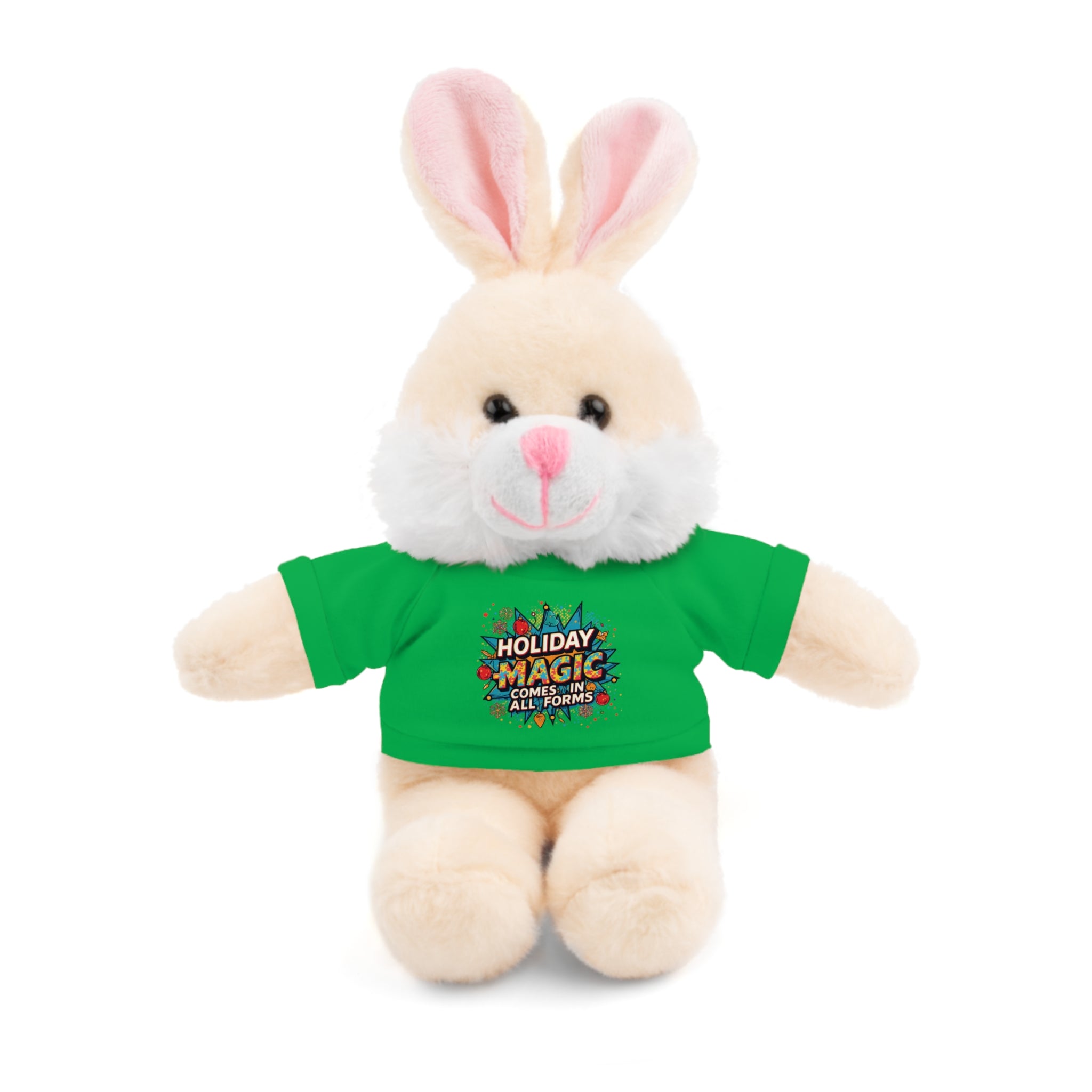 Holiday Magic Bear — Plush Teddy with 'Holiday Magic Comes in All Forms' Tee