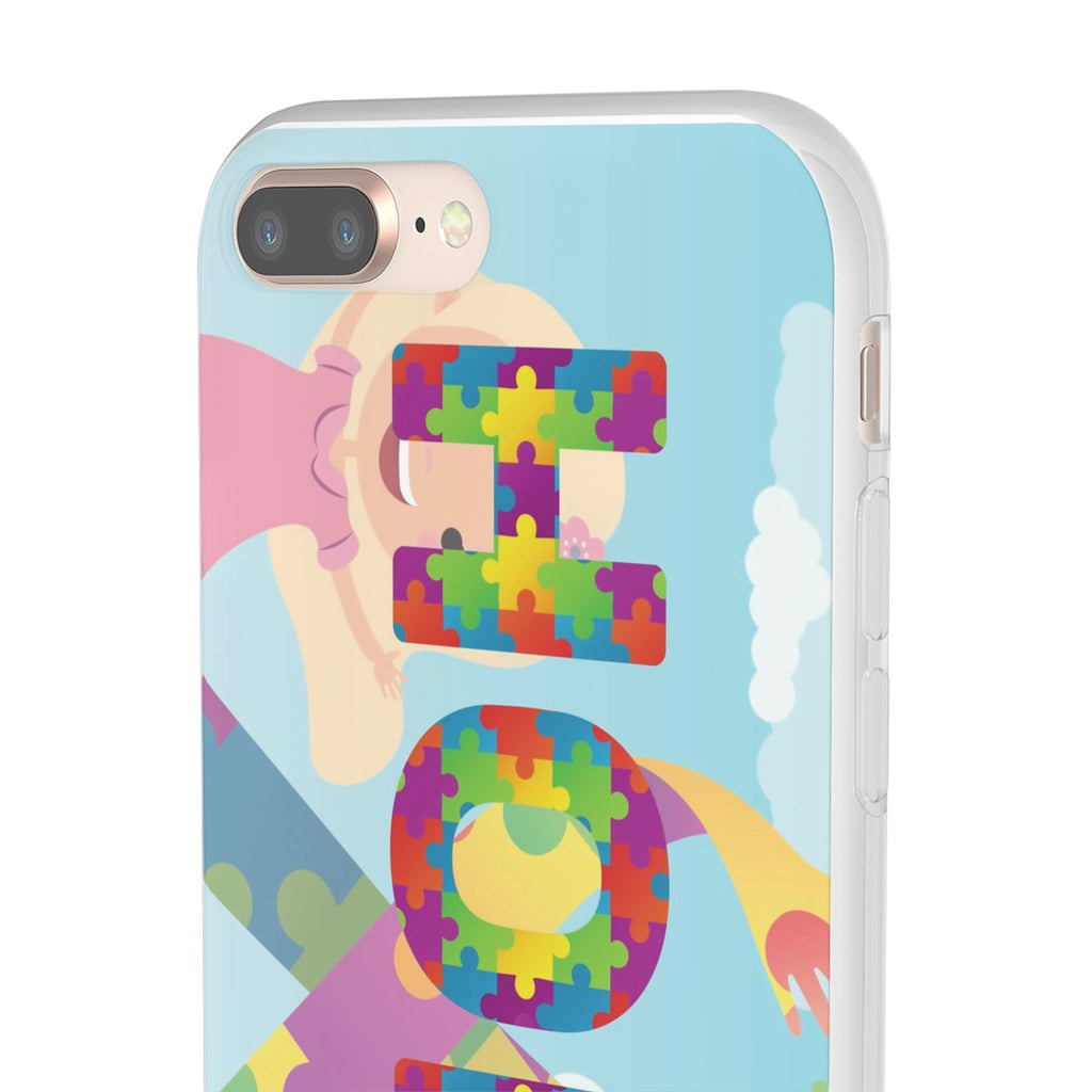 Autism Awareness Phone Case — 'HOPE' Puzzle Heart Flexi Case