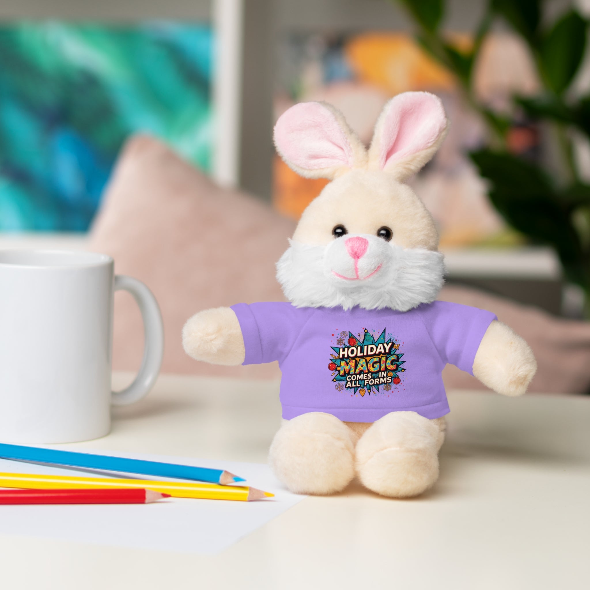 Holiday Magic Bear — Plush Teddy with 'Holiday Magic Comes in All Forms' Tee