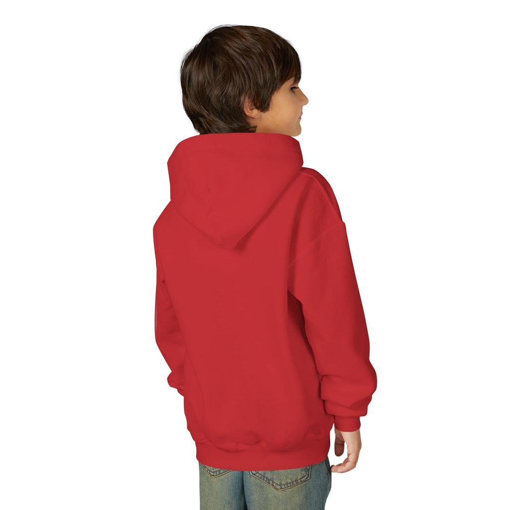 Youth Hoodie — "Why Is Everyone Rushing Me?" Colorful Comic Graphic