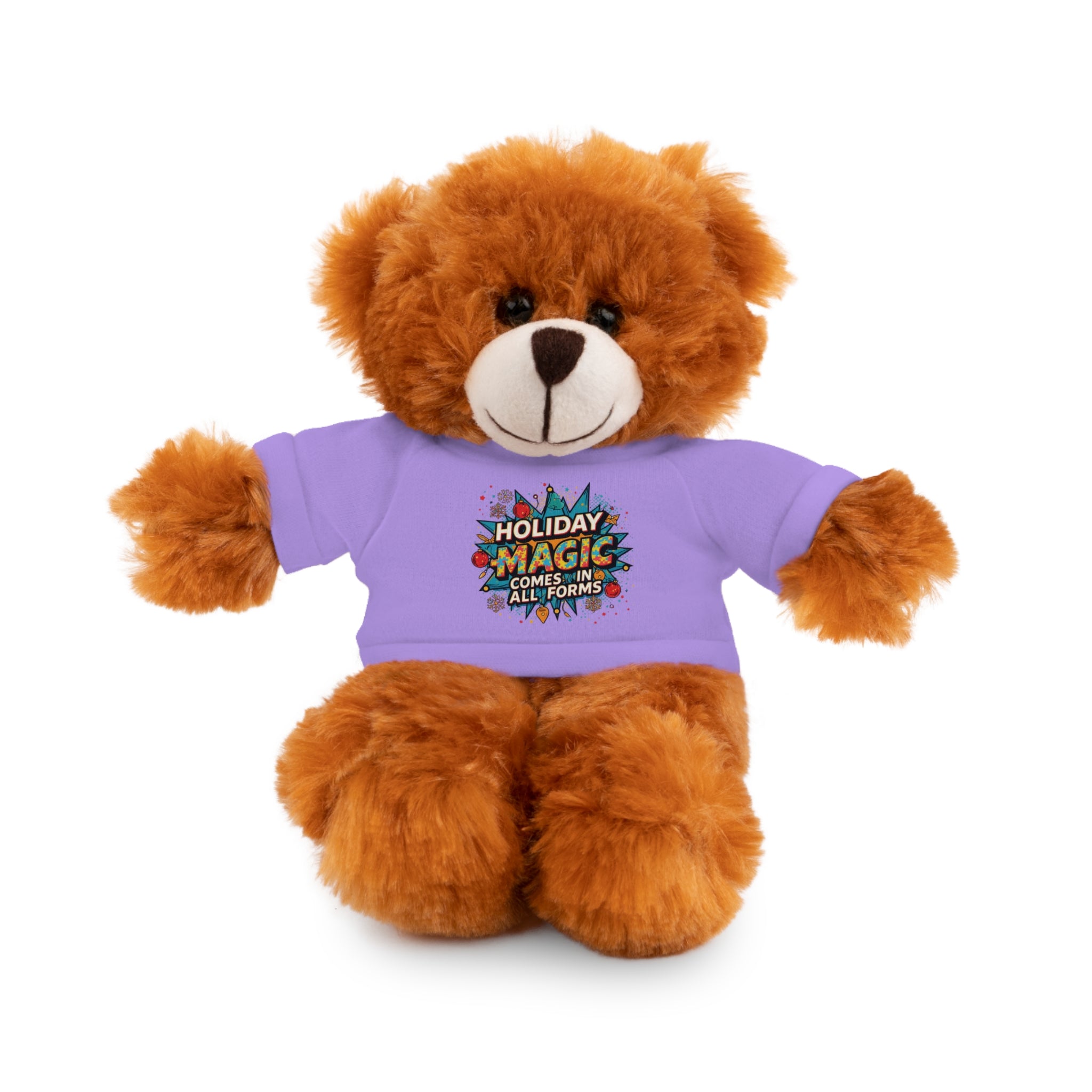 Holiday Magic Bear — Plush Teddy with 'Holiday Magic Comes in All Forms' Tee