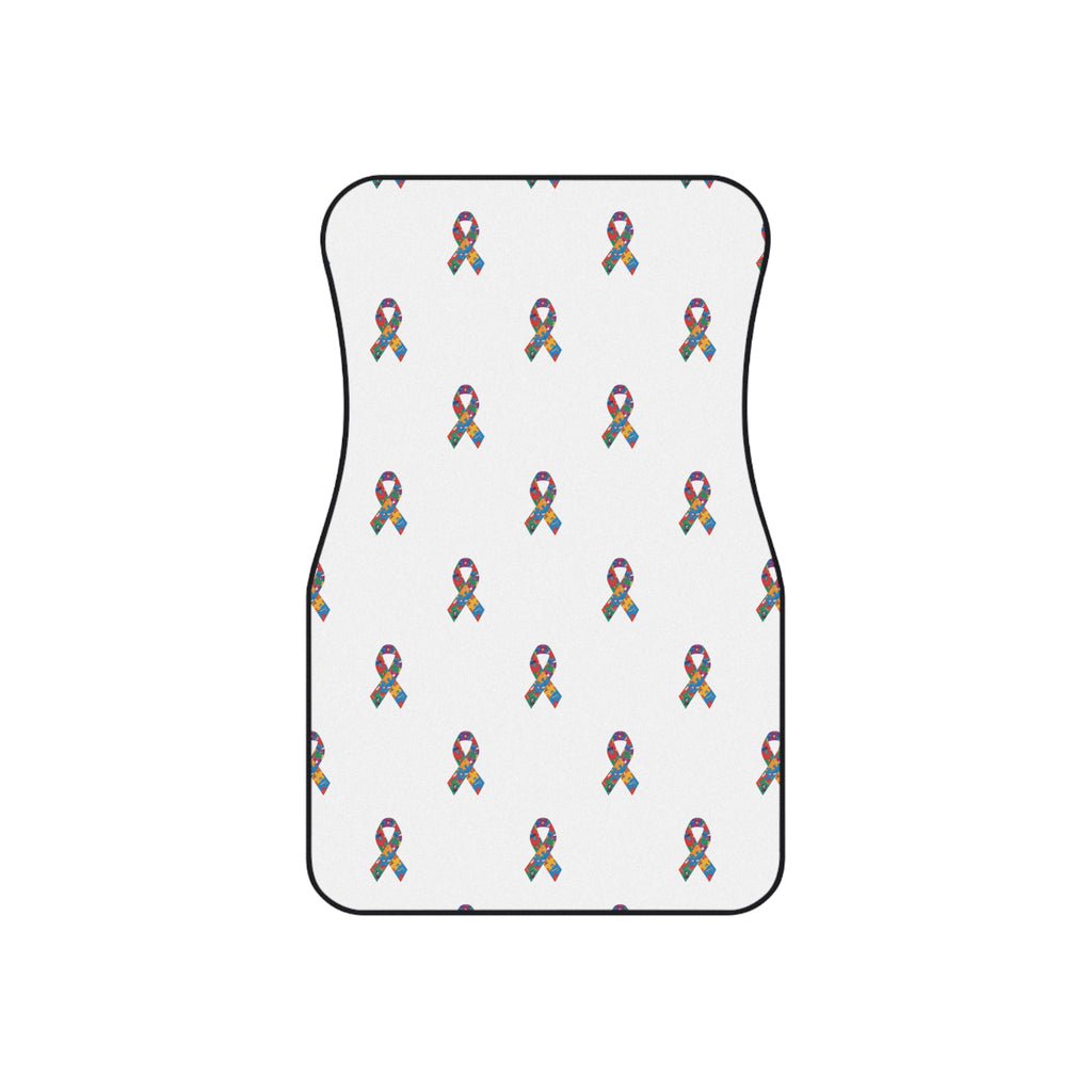 Awareness Ribbon Pattern Car Mats (Set of 4)