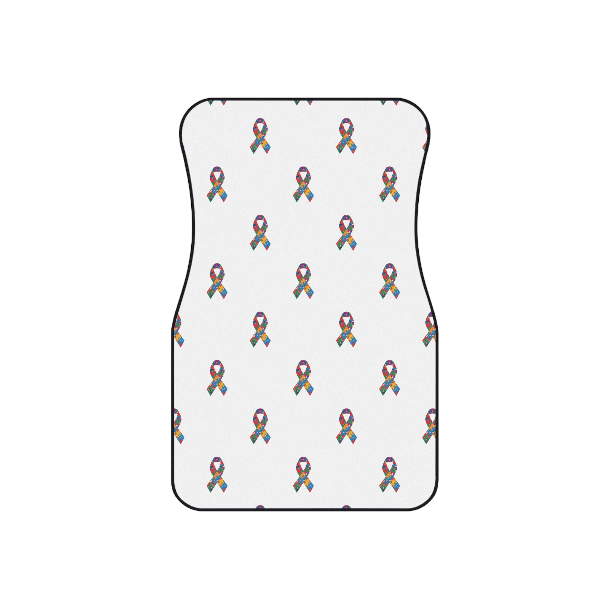 Awareness Ribbon Pattern Car Mats (Set of 4)