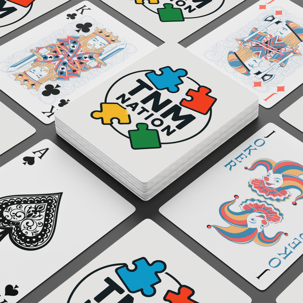 Custom TNM Nation Poker Playing Cards — Classic Ace Spade Design